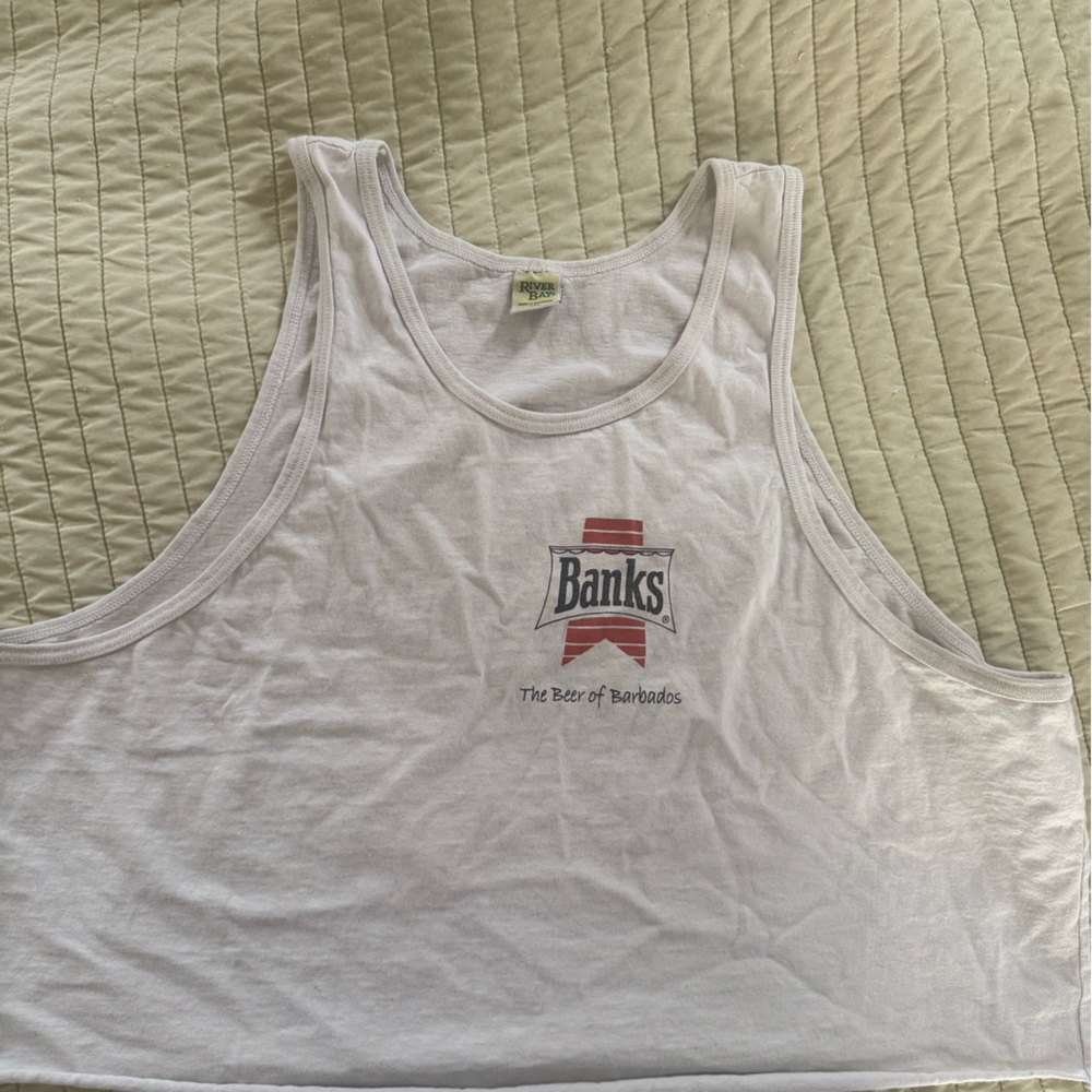 Banks Beer White Crop Tank